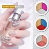3D Nail Art Three-Color Gradient Mirror Powder Waterproof Acrylic Sparkling Solid State Magic Mirror Powder Manicure Tools