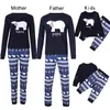 Familj Jul Pyjamas Set Matchande Familj Outfits Kids Boys Mom Girl T-shirt Byxor Set Nightwear Xmas Family New Year PJs LJ201111