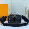 borsa da donna moda borsa per fotocamera portamonete tela borse a tracolla da uomo di design con borchie naturali mini pochette a spalla doppia