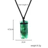 Pendant Necklaces 2021 Fashion Justice League Aquaman Necklace Green Resin Classic Black Rope Personality Party Jewelry For Men220B