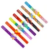 Papillon push bubble bracelet jouets enfants bracelet fidget spinner décompression jouet haute qualité enfants bulles simple fossette bracelet