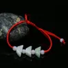 Red rope bracelet for men and women Handmade jadeite jade weaving Trinket DMFB104 mix order 20 pieces a lot