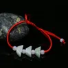 Красный веревочный браслет для мужчин и женщин Handmade Jadeite Jade Feeving Trinket DMFB104 Mix Заказать 20 штук