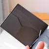 Najlepsza jakość Orignal Money Clip Portfel Poletka Karta kredytowa Procesor Portfel Portfel torebka 665431820213