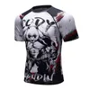 Nouveaux imprimés 3D T-shirts Chemise de compression pour hommes Couche de base Entraînement à manches courtes Fitness MMA Body Building Tops Rashguard T-shirt Y220214