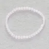 MG0002 Vente en gros 4 mm Rose Quartz Bracelet Mini Gemstone Rose Cristaux Bracelet Femmes Yoga Energy Protection Bijoux