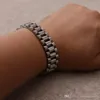 316 acier inoxydable haute qualité poli argent hommes marque chaîne lien bracelet bracelet bracelet de montre bracelets bijoux largeur 15mm