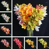 4P Artificial Latex Cymbidium Orchid Flores 10 Cabeças Real Touch Boa Qualidade Phalaenopsis Orchid para casamento decorativo flor1