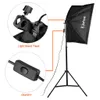 Po Studio Set 2 Pography Continuous Soft Lighting Box Stand Po Equipment Light Kit Folding Reflector4116958