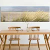 Wall Canvas Art Seascape Beach Landscape Painting Poster HD Print Sky Island Sand Dunes Tail Grass Wall Pictures For Living Room Y200102
