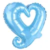 18 Inç Kanca Kalp Şekli Alüminyum Folyo Balonlar Şişme Düğün Parti Dekorasyon Sevgililer Günü Doğum Günü Bebek Duş Air
