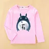 3D ciel étoilé Totoro enfants t-shirt garçon fille nouveau coton hauts chemise 3-14T bébé vêtements dessin animé chat imprimer à manches longues t-shirt G1224