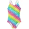 15 estilos Hot Kids Sirena Leopardo Floral One Pieces Swimwear Girls Swimsuits Body Bikini Ruffle Beach Sport Bañado Trajes de baño Niños Ropa para niños 2-8Y