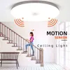مصباح السقف LED PIR Motion Motion Sensor Light 15/20/30/40W 110V/220V LED LED TIGUTION FOR ROOM HOME ROOM HOLDWAY W220307