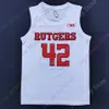 coe1 Rutgers Scarlet Knights Basketball Jersey NCAA College Ron Harper Jr. Geo Baker Akwasi Yeboah Myles Johnson McConnell Montez Mathis Young
