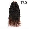 Shanghair 18039039 Déesse Faux Locs Bouclés Extrémités Courtes Ondulées Extensions de Cheveux Synthétiques 70g pc Crochet Tresses Noir Afros5736738