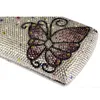 Designer-Butterfly Plain Crystal Dames Avond Koppelingen Tassen Bruids Handtas Dames Bruiloft Clutch Portemonnee voor Bruid Cocktail Party Handtas