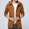 Sheepskin Parkas Coats Long Cotton Padded Kläder Zipper Closure Fur Hooded Jacket Mens Winter Coat