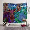 HD Inn Arts Colorful Trippy Tapestry Home Decor Wall Prowcoth Picnic tapis extérieur pad photo