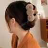 Eleganta plyschklämmor Huvudklämmor Kvinnor Hårkloker Söt Headband Hairpin Fashion Hair Tillbehör