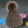 berretto invernale per bambini di alta qualità con berretto di lana a sfera grande berretto da lavoro a punta cappello da bambino berretti pullover per bambini di alta qualità