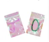 Resealable Candy Bag Aluminum Foil Self-sealing Food Candy Snack Jewelry Cosmetic Pouch Multi-size Hologram Zipper Storage Bag