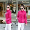 winter woman ultralight jacket coat women outwear down s casual 90% Ultralight short lady 201103