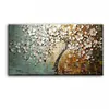 Yeni El Yapımı Modern Tuval Yağlıboya Paleti Bıçak Ağacı 3D Çiçekler Resim Sergisi Ev Oturma Odası Dekor Duvar Sanatı 168022 Y200102