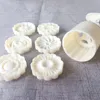 2Sets 50g 3D 문 케이크 곰팡이 DIY Mooncake 장식 주방에 대 한 12 우표와 함께 제빵 도구 수 제 디저트 T200703