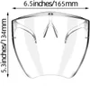 Imperméable Anti-buée Splash Droplet Blocc Face Shield Réutilisable Transparent PVC Face Cover Full Durable Respirant Visors Mask