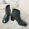 Горячие Сапоги для продажи Женщины Новый 2020 Круглый Носок Женская Обувь Роскошные Дизайнерские Дамы Mid-Calf Mid Calf Высокий каблук Мода Резина Осень Низкий