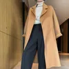 The New Fashion Autumn Winter Overcoat 100 Merino Wool Ladies Warm Long Sleeve Thick Warm 2020 Women Long Jacket Coats Cardigan LJ201106