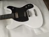 Rare Ventures Johnny Ramone '65 Réuissue Mark II Deluxe White Guitare électrique, Zero 0 Fret, Mini Humbucker Col Chick-up, Tuners Grofre