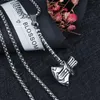 سلاسل Viking Men Netlace Nordic Mythology Silver Color Design Rune Hatchet Bottle Schoker Charms255L