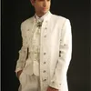 Custom made 3 pièces marié smokings costumes de mariage pour hommes Groom Groomsmen Tuxedos mens costumes de mariage (Veste + Pantalon + Gilet + Cravate) terno 201027