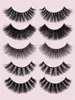 Mix Styles 10 paar faux 3D Mink Eyelashes Natural Long False Wimper Cross Dikke wreedheid Gratis Zachte Lash Extension Makeup