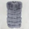 Femmes Fourrure Faux OFTBUY Printemps Réel Gilet Femmes Sans Manches Veste D'hiver Gilet Naturel Manteau Bodywarmer Gilet Épais Chaud Streetwear 220927