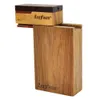 LEAFMAN Walnuss Holz Dugout Box Dogout Case Natürliche handgemachte Holz Dugout mit Keramik One Hitter Pfeifen Großhandel