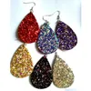 Kerstcadeau 10 Stijlen Mix Faux Teardrop Oorbellen Pu Leer Dangle Oorbellen Voor Vrouwen Wd88Y