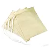 100 Pcs 7*9cm Tea Strainers Bag Drawstring Paper Teabags Kitchen Cooking Disposable Spice Filter Bags Coffee Residue Filters BH4451 WLY