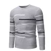 Men's autumn casual round-neck striped pullover for men, designed teenagers, oversized knit men's sweater 211221