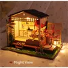 House de boneca de estilo japonês Miniatura Diy Dollouse com móveis de 7 a 15 anos de idade DIY Wooden House Toy for Children Birthday Gift LJ201126