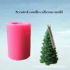 Weihnachtsbaum Kerze Silikonform Zeder Kiefer 3D Silikon Fondant Kuchen H1222
