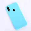 Candy Color Silicone TPU Fodral för Samsung Galaxy A10 A20 A20E A30 A40 A50 A60 A70 A80 A90 A10S A20S A30S Matt Soft Cover Fodral