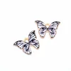 Färgglada Butterfly Charms Pendant 100pcs / Lot Charms 21 * 15mm Emalj Animal Charm Pendants Fit For Halsband Armband DIY Smycken Making