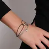 Pulsera de cadena de Metal de baile de estilo Punk con bloqueo de múltiples capas para mujer, pulseras de eslabones de Color dorado Vintage para mujer, joyería de moda