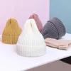 Morbido cappello da bambino Autunno inverno per bambini Cappello caldo lavorato a maglia Neonata Accessori per ragazzo Berretto per bambini Berretto per bambini in tinta unita