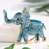 Colorful diamond rhinestone little elephants keychains popular fashion ins luxury designer bag charms keychains for women girls