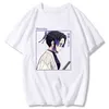 Demon Slayer Shinobu Kochou Tshirt Kimetsu No Yaiba Impression T-shirts Manga Dessin Animé Graphique T-shirts Chemise Femmes 100% Coton Tops G220310