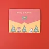 Christmas Card Cartoon Merry Christmas Paper Envelope with Message Card Greeting Card Letter Stationary Gift Wholesale